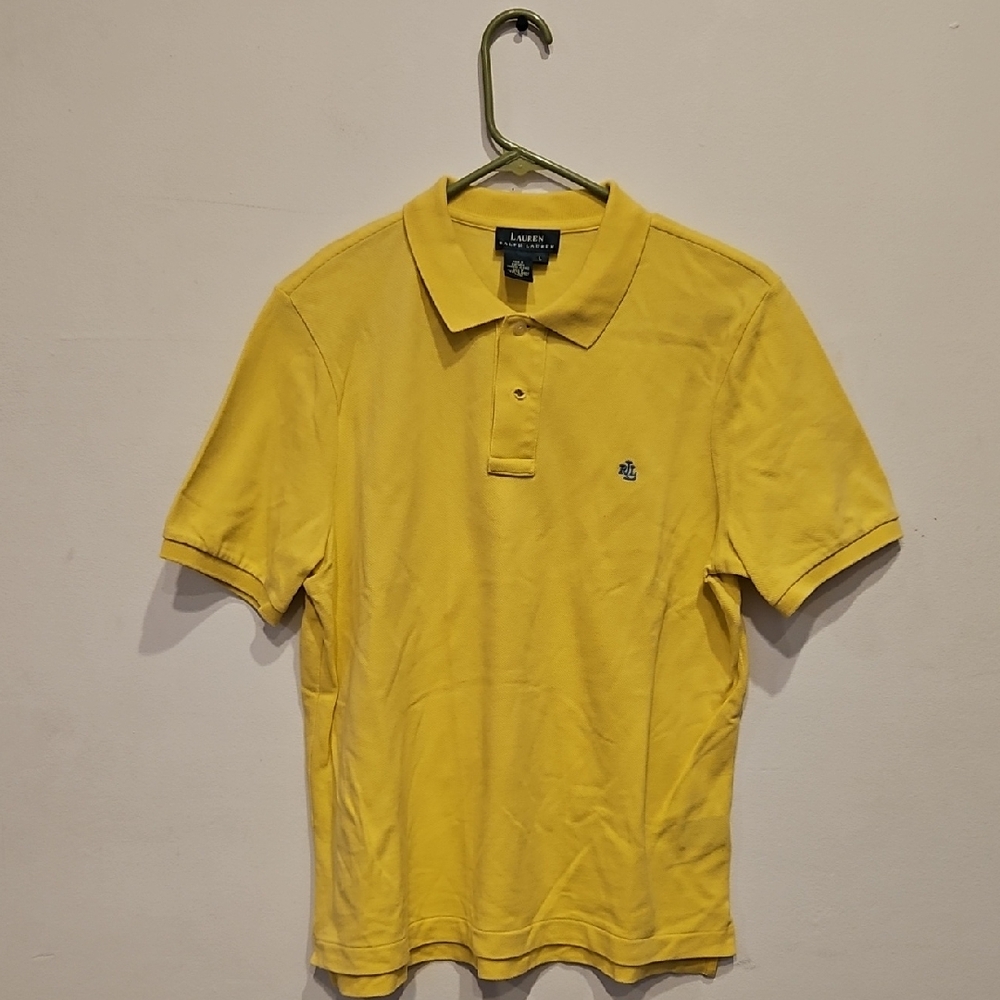 Ralph Lauren Yellow Short Sleeve Polo Button-Down